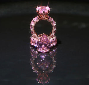 Ice Princess Pear shaped diamond ring